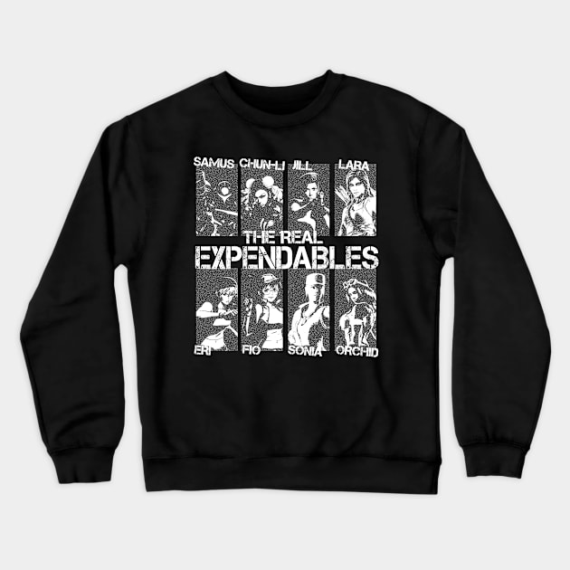 Expendables videogames females Crewneck Sweatshirt by Bolivian_Brawler